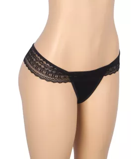 Braguita de encaje con talle bajo