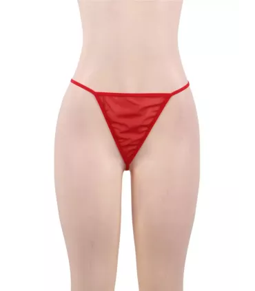 Camisón corto de encaje con escote en V