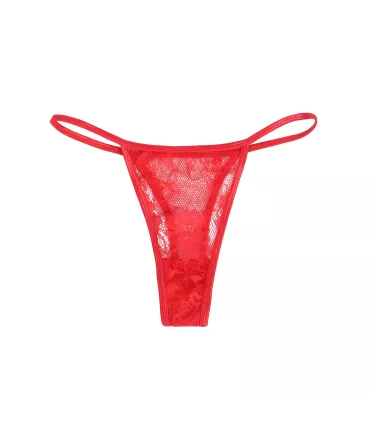 Bata corta blanca de encaje con tanga | Loto Atelier