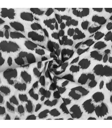 Babydoll leopardo con encaje floral | Loto Atelier