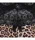 Babydoll leopardo con encaje floral | Loto Atelier