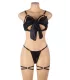 Conjunto de sujetador sexy con lazo