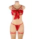 Conjunto de sujetador sexy con lazo