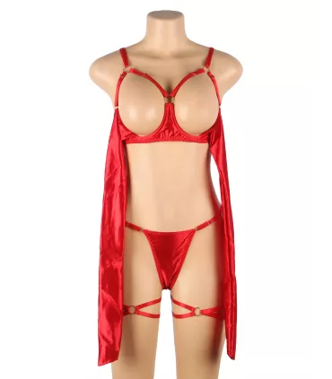 Conjunto de sujetador sexy con lazo