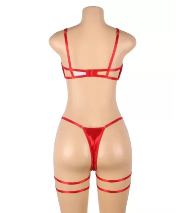 Conjunto de sujetador sexy con lazo