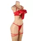 Conjunto de sujetador sexy con lazo