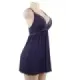 Stretchy Nightdress Deep V-neck Modal Sleepwear with G String 4