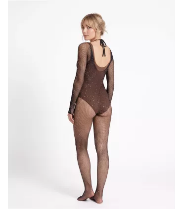 Body manga larga con estampado de rombos | Loto Atelier