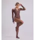Body manga larga con estampado de rombos | Loto Atelier