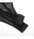 Body de tirantes con cadena de malla negra