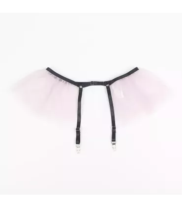Conjunto de sujetador morado bordado