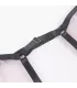 Conjunto de sujetador morado bordado