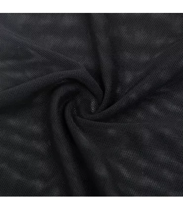 Vestido de rejilla con espalda cruzada | Loto Atelier