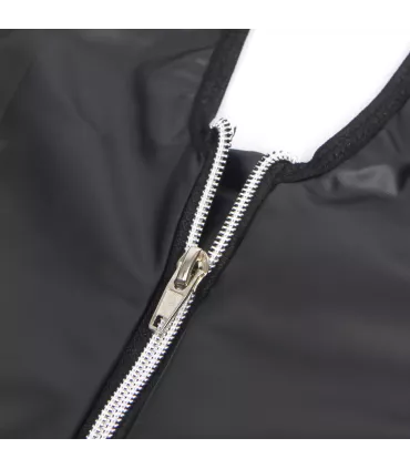 Vestido de cuero sintético con cuello halter