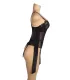 Body de encaje con liguero