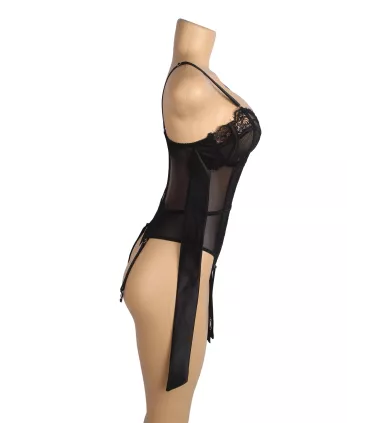 Body de encaje con liguero