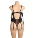 Body de encaje con liguero