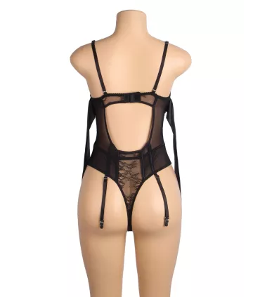 Body de encaje con liguero