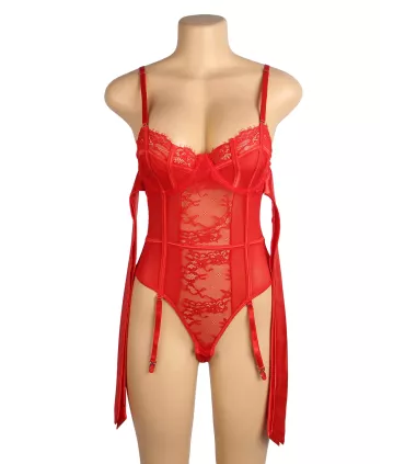 Body de encaje con liguero