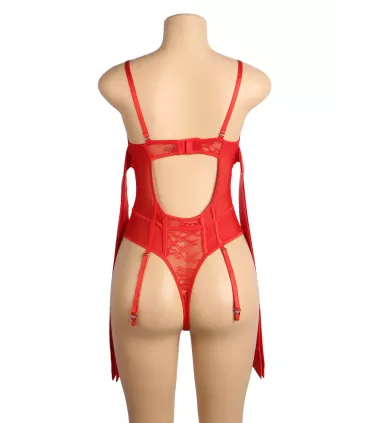 Body de encaje con liguero