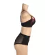 Conjunto de sujetador push-up de malla y encaje