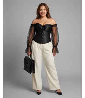 Corset Peonía con mangas largas | Loto Atelier