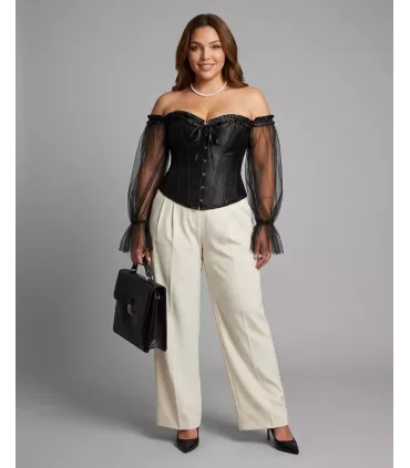 Corset Peonía con mangas largas | Loto Atelier