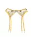 Conjunto Mimosa de bordado floral con ligas | Loto Atelier