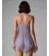 Babydoll floral abierto y vaporoso | Loto Atelier