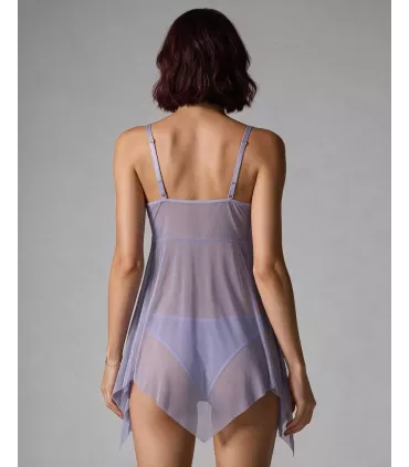 Babydoll floral abierto y vaporoso | Loto Atelier