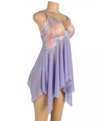 Babydoll floral abierto y vaporoso | Loto Atelier