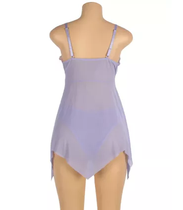 Babydoll floral abierto y vaporoso | Loto Atelier