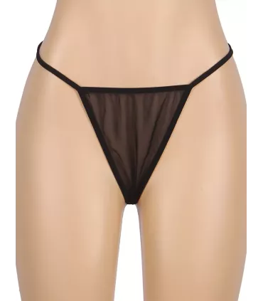 Bodydoll con escote en V negro