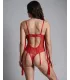 Body de encaje con liguero