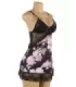 Floral Print Lace-up Babydoll Without Underwire 4