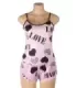 Print Suspender Home Wear Pajama Set 6