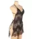 Sexy Lace Thin Halter Cross Transparent Sling Nightdress 11