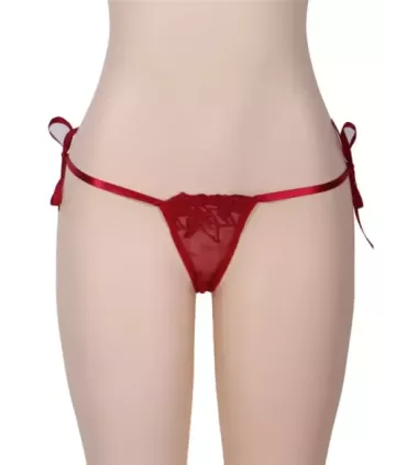 Red Multi-fibre Elegant Fly-away Babydoll 6