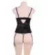 Sexy Purple Lace Bustier Lingerie Set With Bra Rim 5