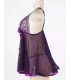 Camisón de noche con encaje y pedrería | Loto Atelier