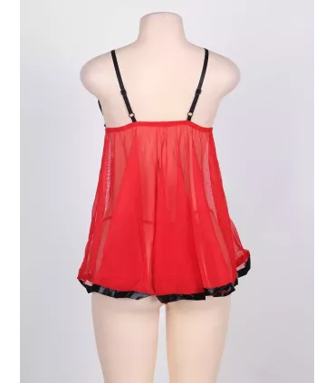 Camisón de noche con encaje y pedrería | Loto Atelier