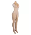 Body manga larga con estampado de rombos