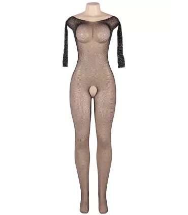 Body manga larga con estampado de rombos | Loto Atelier