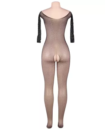 Body manga larga con estampado de rombos | Loto Atelier