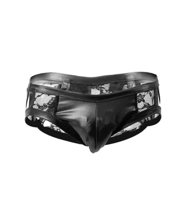 Calzoncillos de cuero con talle bajo | Loto Atelier