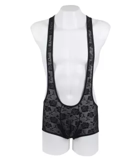 Traje de cuerpo de encaje sexy