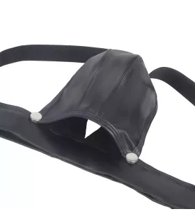 Suspensorio de piel sintética con bolsa desmontable