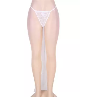 Braguita tanga blanca transparente