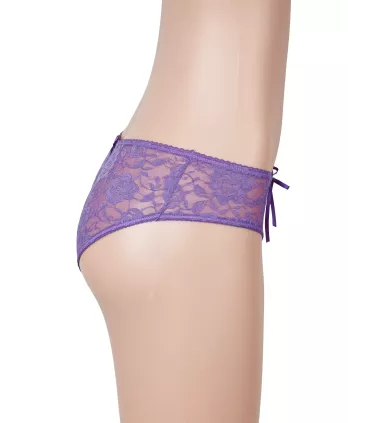 Tanga de encaje abierto con tiras | Loto Atelier