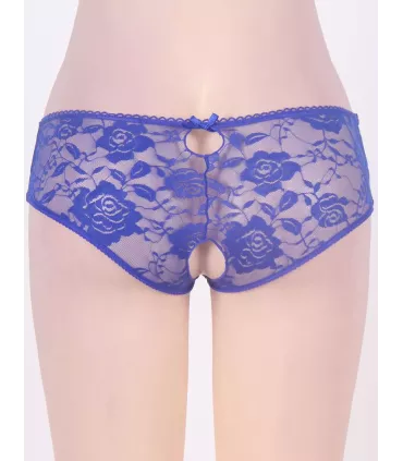 Tanga de encaje abierto con tiras | Loto Atelier